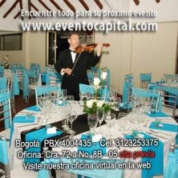 eventocapital22's profile picture. PRODUCCIÓN PROFESIONAL DE EVENTOS
EVENTO CAPITAL Bogota - todo para su proximo evento
Cel.: 311 888 3172
