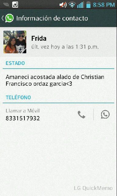 Ella se llama Frida hernandez & es una falsa todos le gustan & anda inventando cosas de christian que se durmio con el jajaja pobre tipa