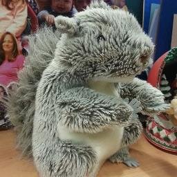 Cyril the library squirrel.   Working in a University Library in West London
