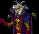 [Sleet is a ruthless and greedy bounty hunter. He is a manipulative, cunning and surprisingly competent villain, often remaining level headed.]