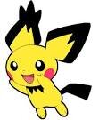I'm Peach the female baby spiky ear pichu. Moves: volt tackle - surf - attract - charge. Lv. 5. #single #wild #crush on a pikachu coloured pichu.
