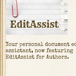 Your personal document editing assistant.  Now introducing EditAssist for authors, providing editing assistance to self-published authors.