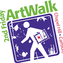 The 2ndFriday Artwalk takes place in Carrboro and Chapel Hill from 6:00 - 9:00 pm on the second Friday of every month.