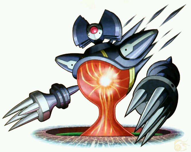 A creature of red slime that once almost destroyed cyberspace. It has entered the real world and plans on consuming the multi-verse.