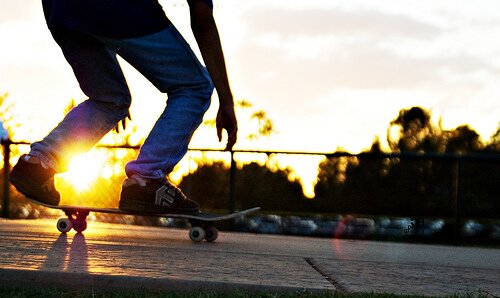 Skate um amor verdadeiro, um esporte relaxante
