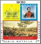 Liceo bolivariano. Proyecto bandera de la revolución inaugurado un 19 de septiembre de 2005 por nuestro comandante eterno Hugo R. Chavez