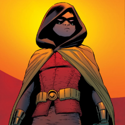 True son of Bruce Wayne and Talia Al Ghul, The best boy wonder of all. Excellent athlete and acrobat; exceptional martial artist [#Rp] [#Dc]