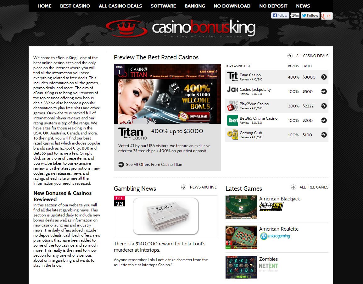 Online casino bonus website - Read the best and most current reviews and find free no download slots games with no deposit or registration needed