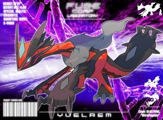 | Very Rare |Lv. 58| Enigmatic |Ice/Dragon/Dark| I am the fusion of Yvelta and Kyurem. I was born in @FuseCorp Laboratory. |Trainer @AceTrainer_Apex|