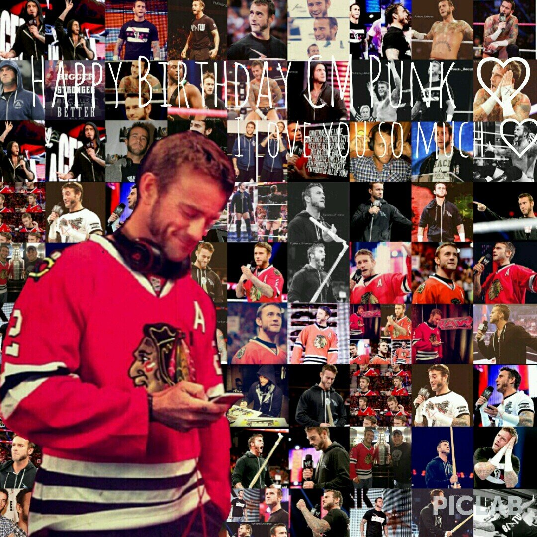 I'm in love with his smile, his hair, his laugh, his eyes & everything about him, I'm In love with CM Punk ♡ Addicted to WWE ♡ #ProudWWEFan :)