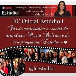 Fãs de carteirinha e crachá
da jornalista Maria Beltrão e de seu programa Estúdio i. Apresentado de segunda a sexta, às 14h, na Globo News ♥