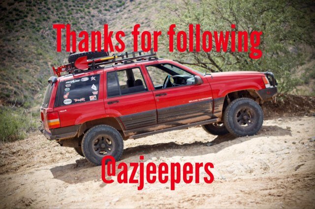 For all the Arizona people. Tag @azjeepers and I'll post. If you have a run planned let me know I'll post it and get people together.