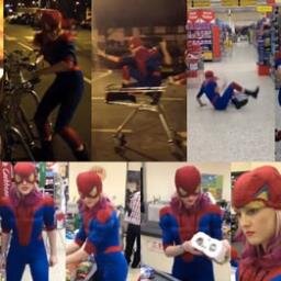 I am spiderman.
Showing up here and there. Protecting the town from ...well dropping ice cream on the floor!! 
Directioner 3