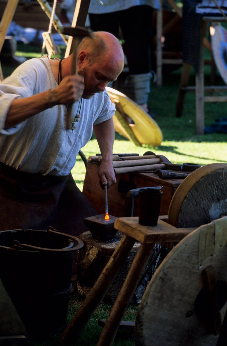 My name is Jason Green, I'm a blacksmith and farrier with over 20 years of experience. I produce historical ironwork replicas based on archaeological finds.