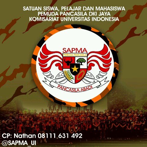 akun twitter resmi SAPMA PP Komisariat Universitas Indonesia