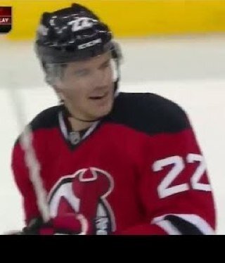 Number 22 on the Jersey Devils clappin' bombs from the blue line one powerplay at a time. (A parody of Gelinas since 10/28/13)