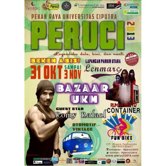 peruci2013's profile picture. Pekan Raya Universitas Ciputra 2013 official twitter page. For event registration info please check our favorited tweets.