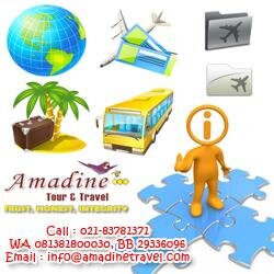 InfoAmadine's profile picture. Pusat #InfoWisata #TipsWisata info #TujuanWisata lengkap | 021-83781371, Fax 021-8280717 WA 081381800030, BB 29336096 info@amadinetravel.com