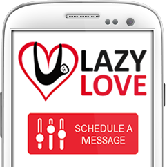Lazy Love allows you to schedule text messages to your friends and loved ones. Best of all, your message seems like a random act of love or kindness.