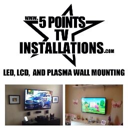 LED, LCD, Plasma TV, Surround Sound Speakers, Sound Bar, and Shelf Wall Mounting!!