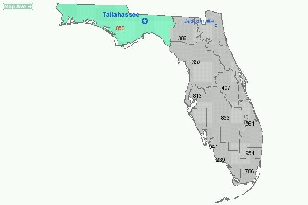 The greatest area code in the united states