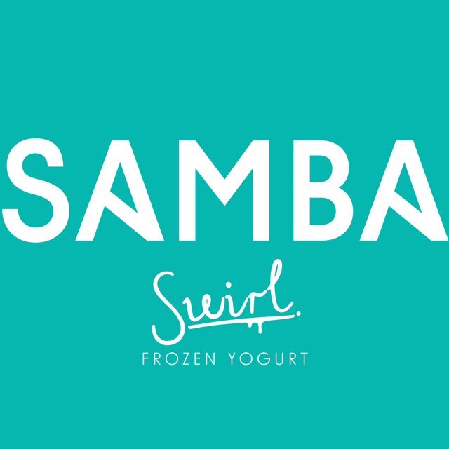 Samba Swirl was a chain of self serve Frozen Yogurt shops across London in Battersea, Camden, Chiswick and Islington. 2011-16.