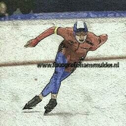 15 jaartjes jong, schaatser in gewest friesland.