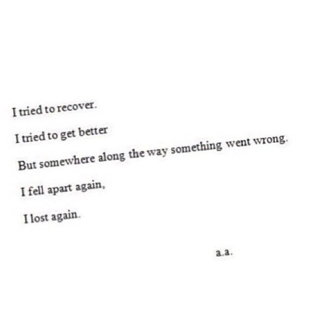 I feel so alone..