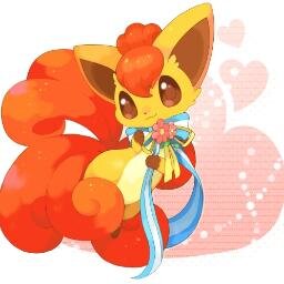 Hi! I'm Amy! Amy the Vulpix! I love to run wild! #Wild #Female #Cutiepie #TeamFlare #Daring #Lv25