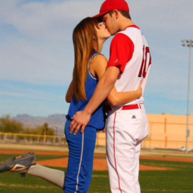 a couple that plays together, stays together. ❤️⚾️ #softball #baseball 12.6.12