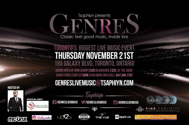 The newest series created to support #Toronto’s emerging live #music culture. A spot for the grown'n'sexy to enjoy good music & give back to the community