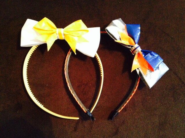 Homemade duct tape crafts. Bows, rings, pens, and more!! Taking custom orders now! 
I accept paypal 
   http://t.co/EVrt2pQ4v5