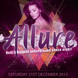 Allure returns to CC Rooms, Gravesend on Sat Dec 21st. For more info email houseremedypr@hotmail.com