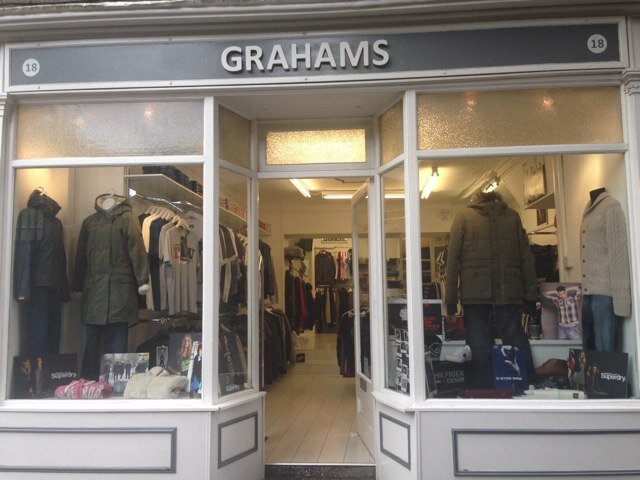 Grahams Branded Clothing are an independent branded clothing store in Berwick-Upon-Tweed and has been open since 1986.