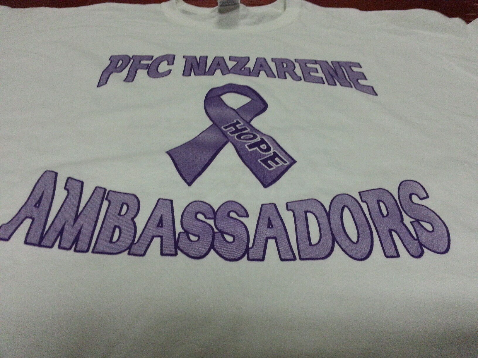 We are the PFC Nazarene Ambassadors Relay For Life Team of Pekin, IL
