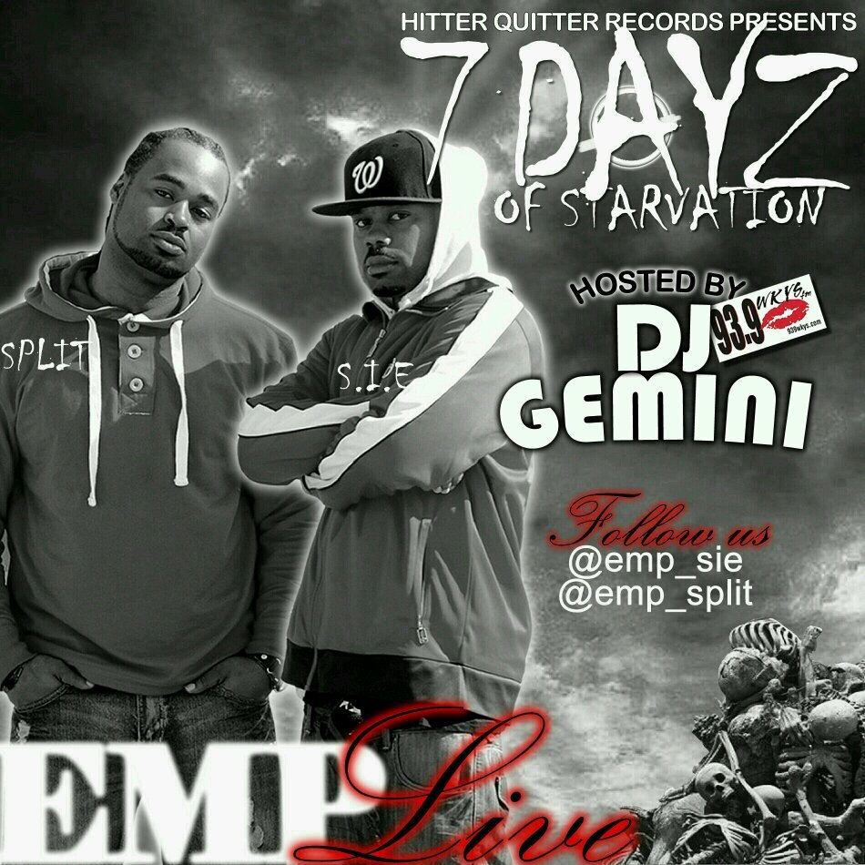 EMP Live is the Rap Click. For Booking/Features email HitterQuitterRecords@gmail.com
Follow @emp_sie & @emp_split Send FaceBook request to Emp Live