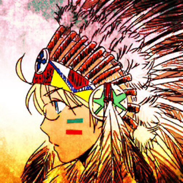 I Aucapoma, chieftain of Cantrala Tribe. Name means Liberator, must protect lands from white men. Heart belongs to @WangYao6 He's mine! [R+18] #Native
