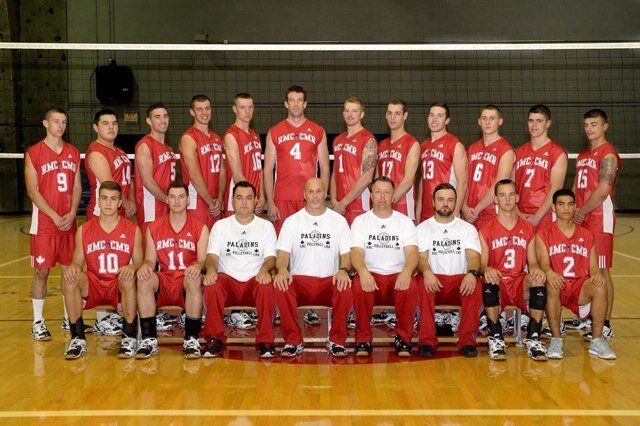Men's Volleyball Team from the Royal Military College of Canada. OUA athletes Candian Forces Members