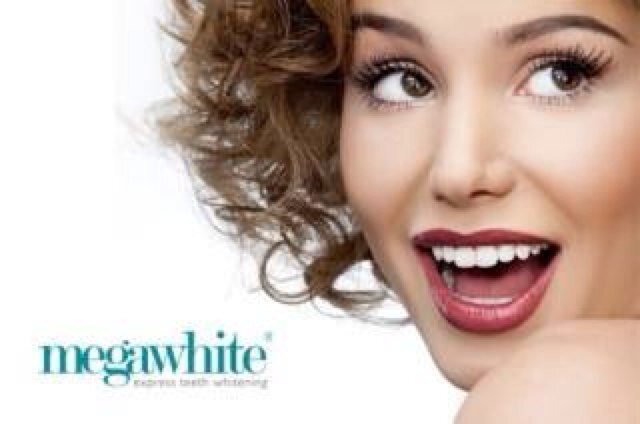 Mega white teeth whitening. No pain! No peroxide! Great results!