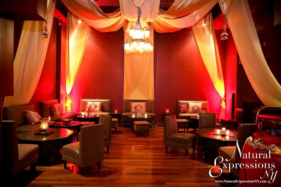 Outstanding venue for any event! Beautiful atmpsphere,bold color,candlelight,leather lounges for seated or club like dinners. Make your event perfect with us.