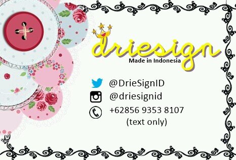 Owner: @dariinsuhada, @lenyfaii, @wulandarisusan / Indonesia. Fine quality fabrics. Limited Edition. / Ig: @driesignid / Order: 085693538107