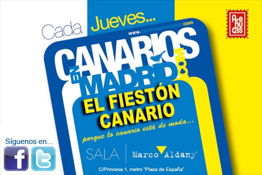 Los jueves en Madrid pasan a tener un acento canario. ¡Ahora en la sala BUT! Info y listas: 616430009
