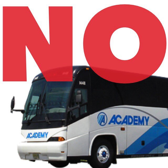 Keeping you informed since Academy Bus can't.
Not affiliated with Academy Bus (so please don't expect me to solve your problems).