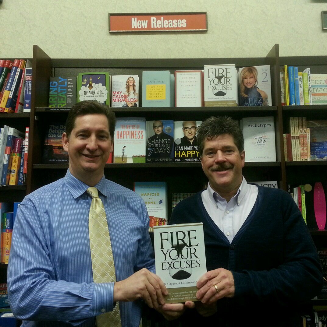 Official page of Fire Your Excuses, breakthrough book, coaching & seminar on permanent change by Drs. Bill Dyment & Marcus Dayhoff.  Free 20-page assessment at: