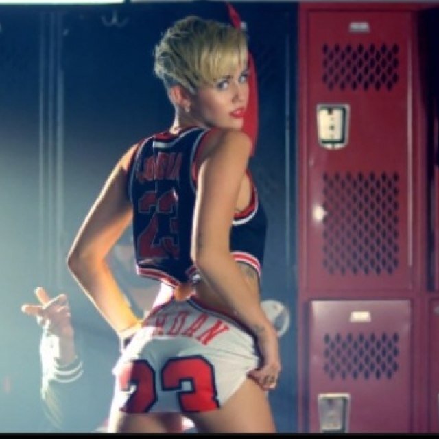 Forever a #smiler. - I'm in the club high off purp with some shades on. Tatted up, mini skirt with my J's on! @mileycyrus is my babe! Follow me? c;