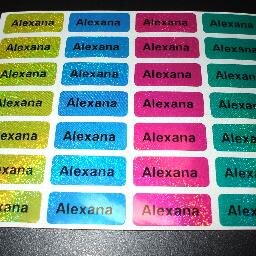 We specialize in printing personalized name stickers