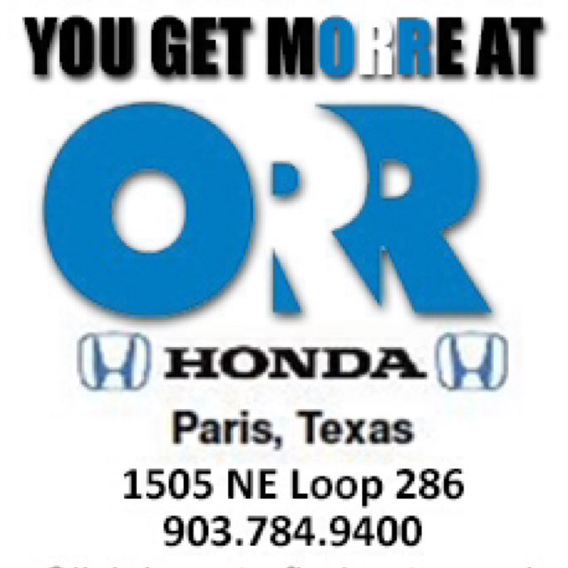 We are your trusted source for new and pre-owned Honda cars in Paris, TX.