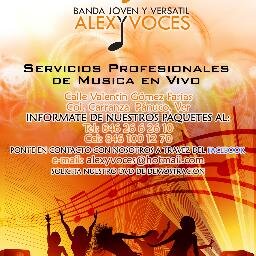 APARTA TU FECHA CON TIEMPO BANDA VERSATIL ALEX Y VOCES INNOVANDO PARA TI.....TU MUSICACONTACTANOS AL CEL(846)100 12 70 TEL(846)26 6 26 10