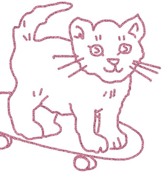 hobbies include skateboarding | girl cat