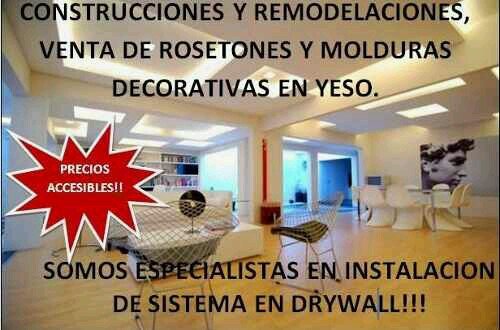 Obras civiles, Remodelaciones, Proyectos de Arquitectura e Ingeniería en Digitalizados. ACABADOS DE CALIDAD. Presupuestos/Asesoria: geodrywall@gmail.com